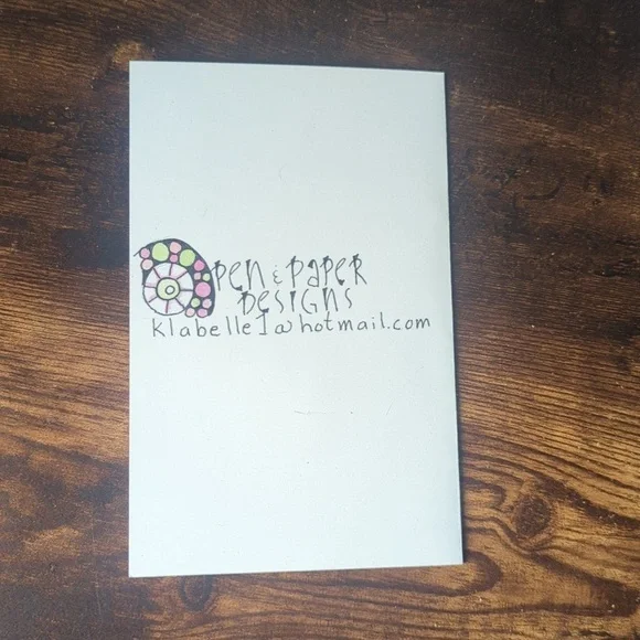 🌻 5/$20 Handmade Floral Happy Anniversary Card- Green, Pink & Black - Picture 4 of 4
